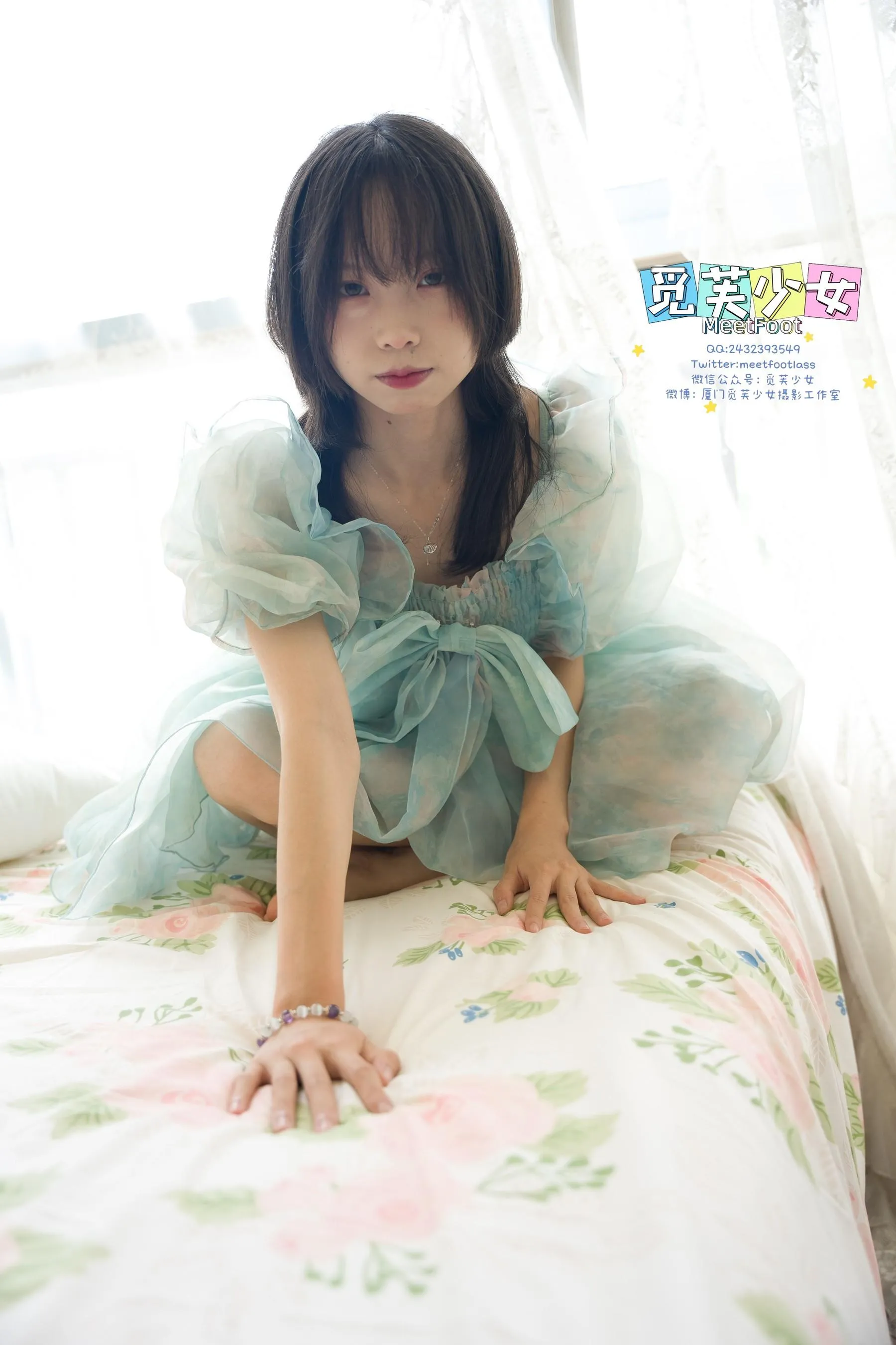 觅芙少女 NO.033 小婉-一袭蓝色纱裙构筑今晚浪漫的梦境-PIC [249P]插图3